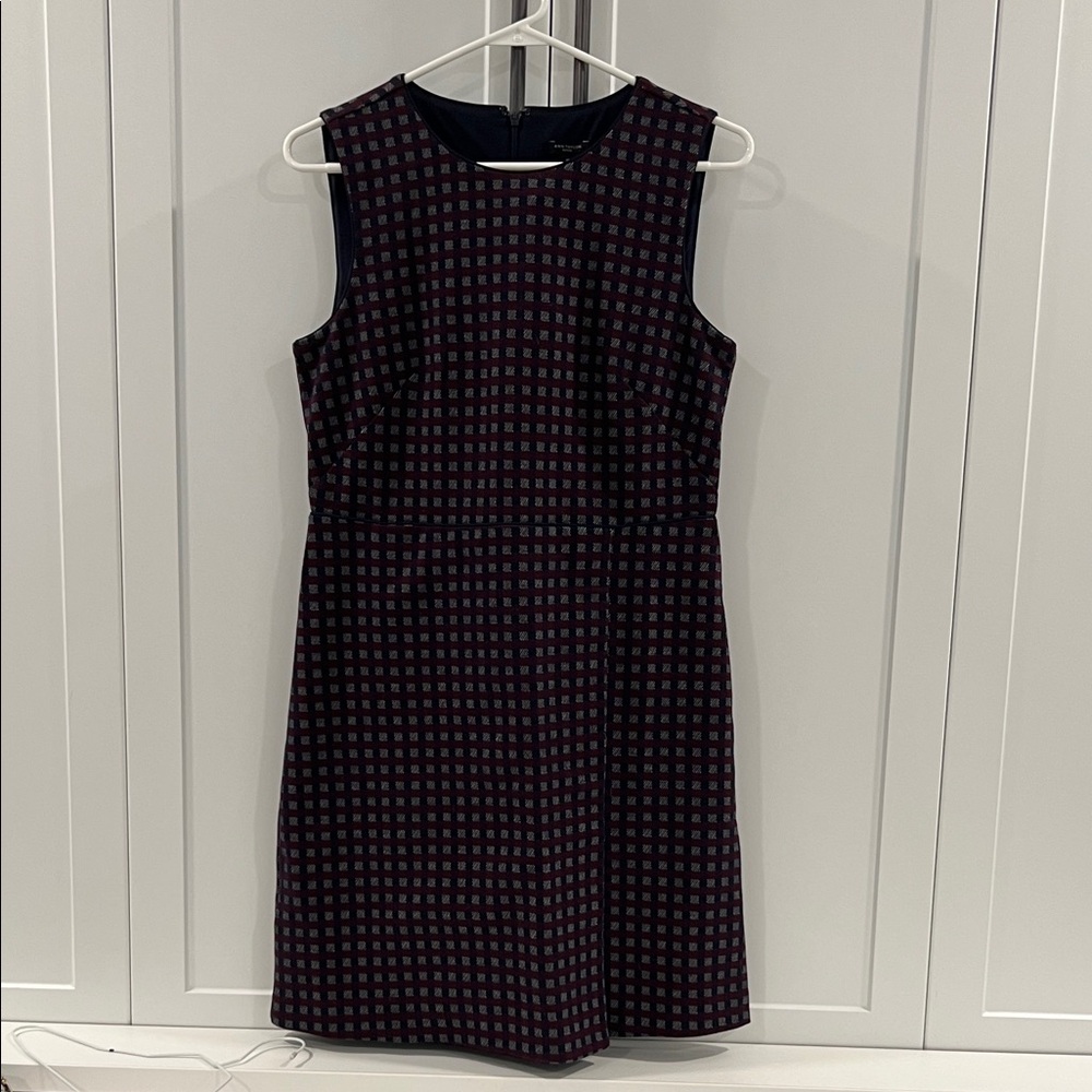 Ann Taylor Black and Purple Mini Dress